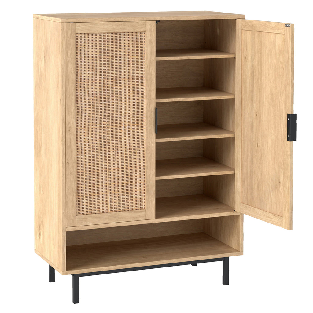 43 Inch 6-Tier Tall Shoe Cabinet with Double Doors