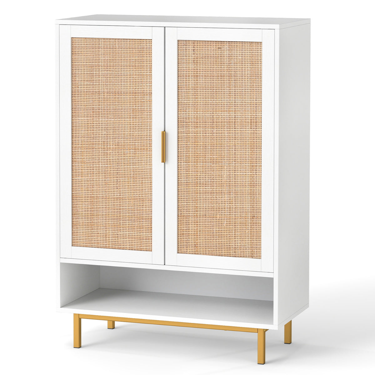 43 Inch 6-Tier Tall Shoe Cabinet with Double Doors