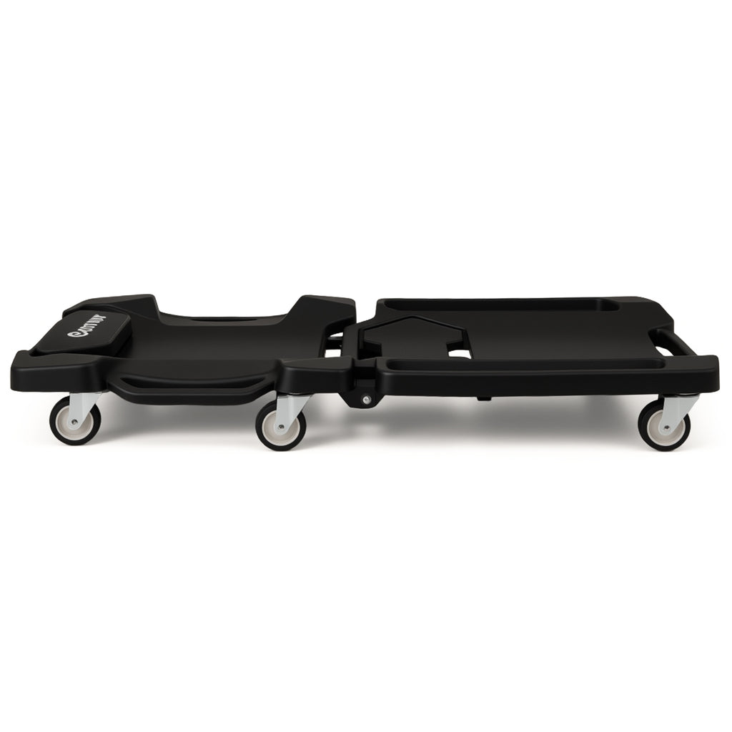 43 Inches Foldable Mechanic Creeper with Padded Headrest and Tool