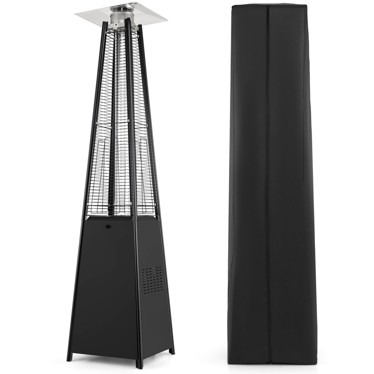 9500 BTU Portable Tabletop Patio Heater - Black