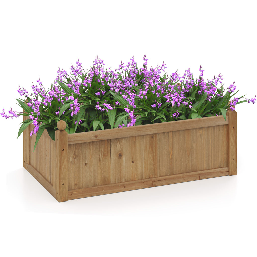 46 x 24 16 Inch Rectangular Planter Box with Drainage Holes for