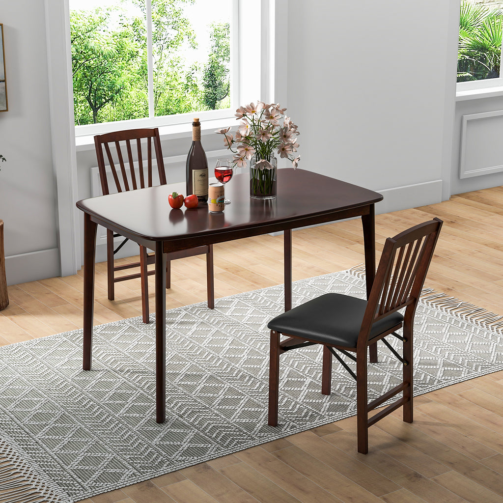 48 Inch Solid Wood Dining Table, Espresso