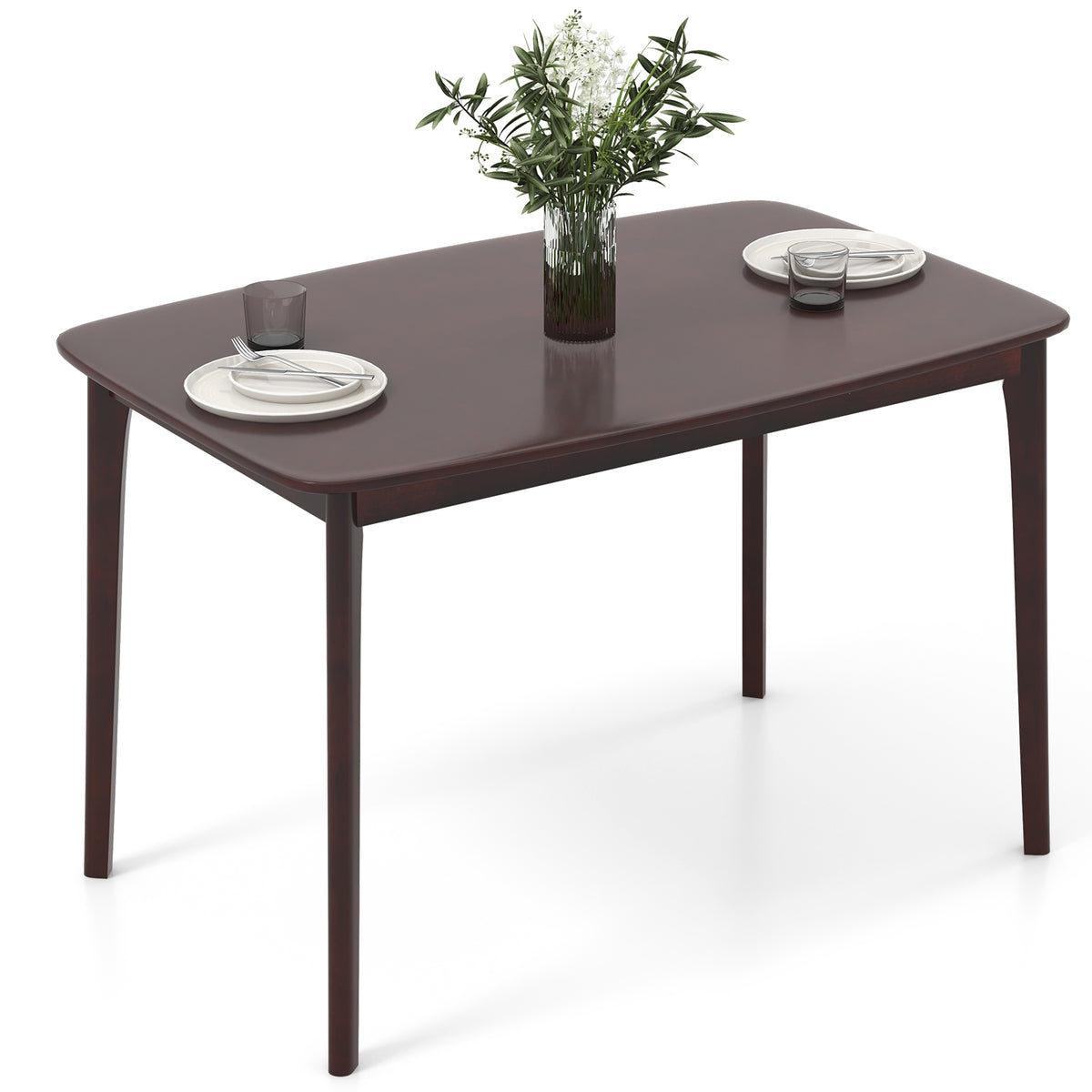 48 Inch Solid Wood Dining Table, Espresso