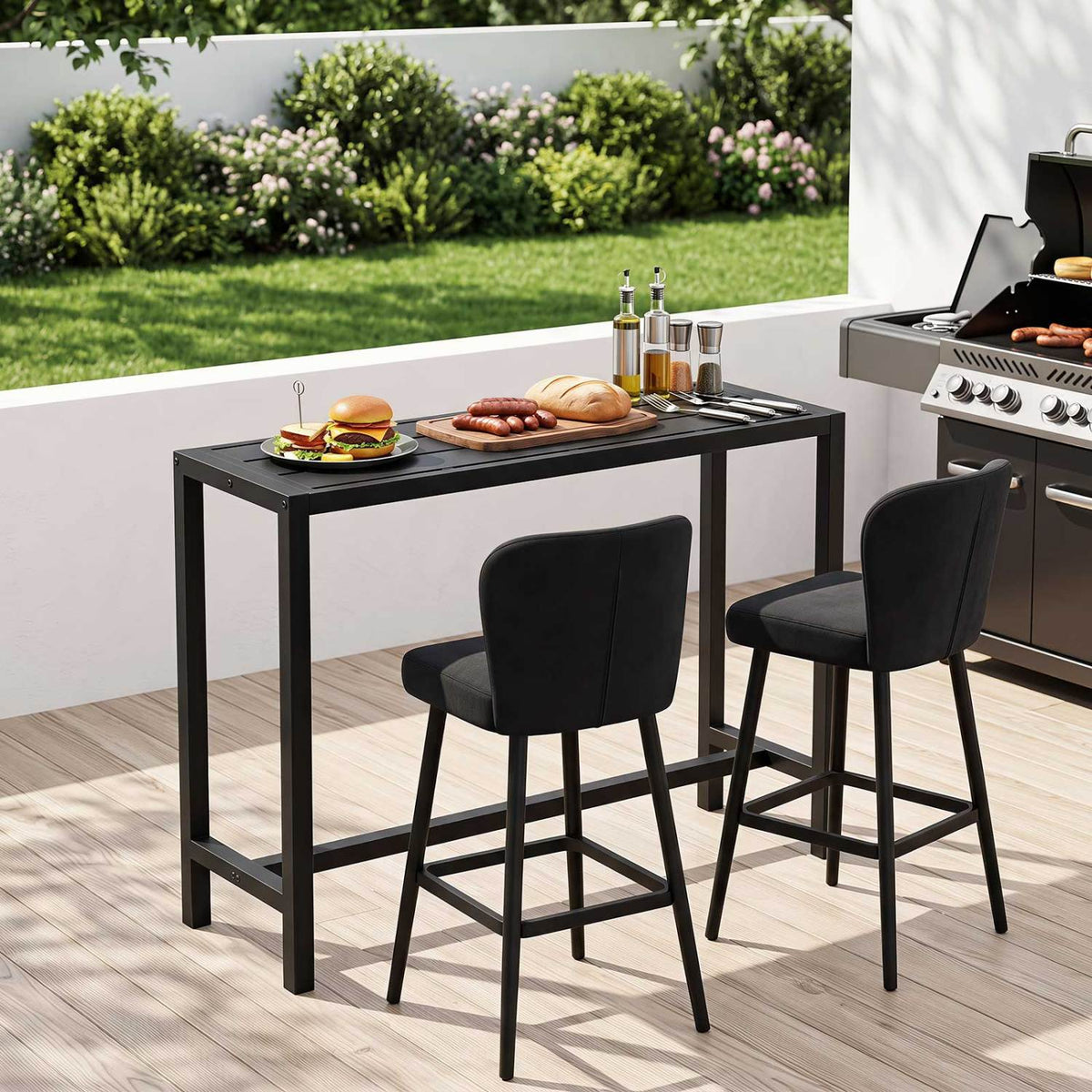 Outdoor Bar Table 48/55 Inch Waterproof Top - M
