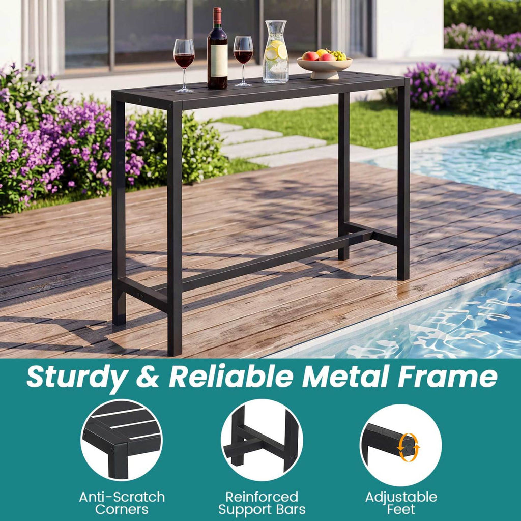 Outdoor Bar Table 48/55 Inch Waterproof Top - M