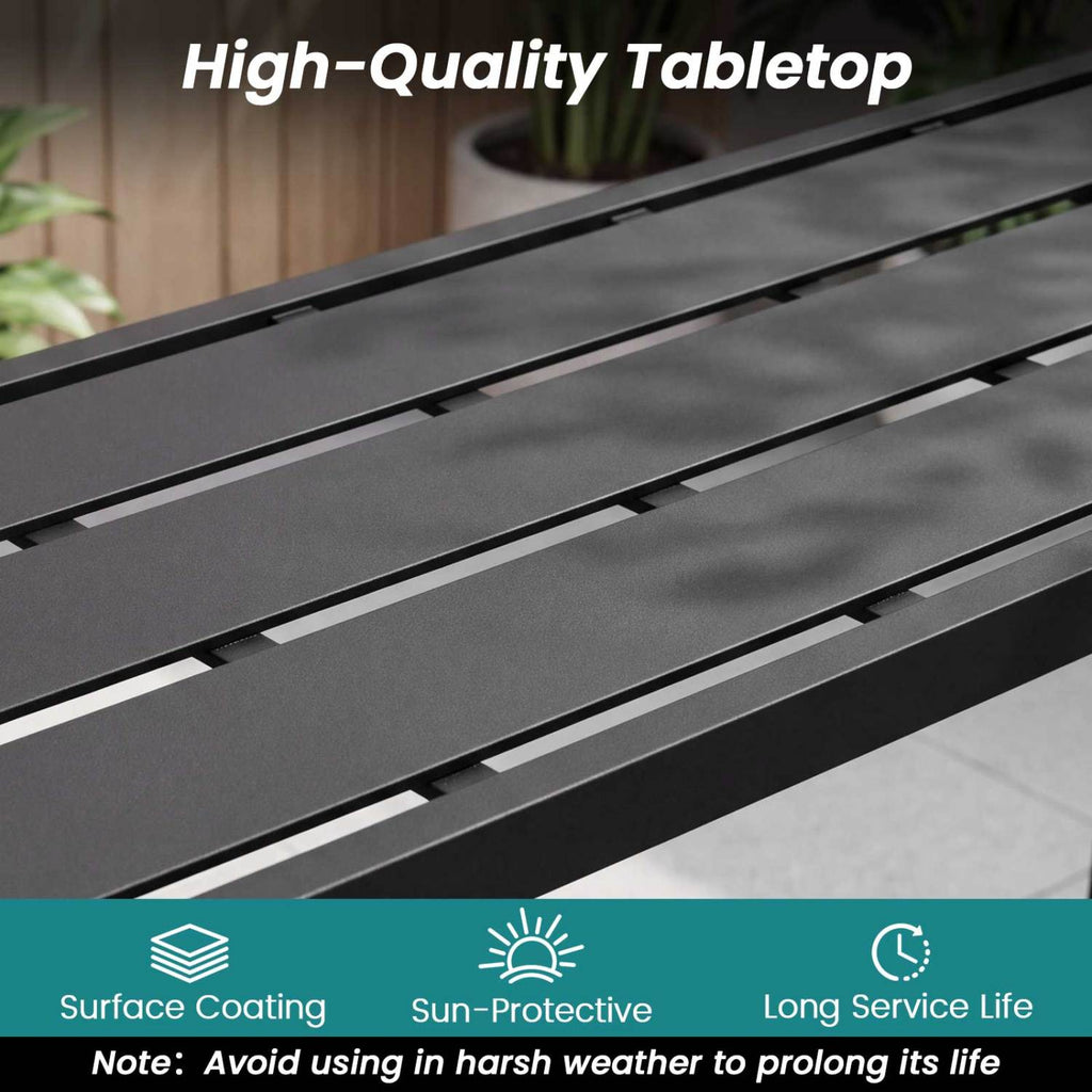 Outdoor Bar Table 48/55 Inch Waterproof Top - M