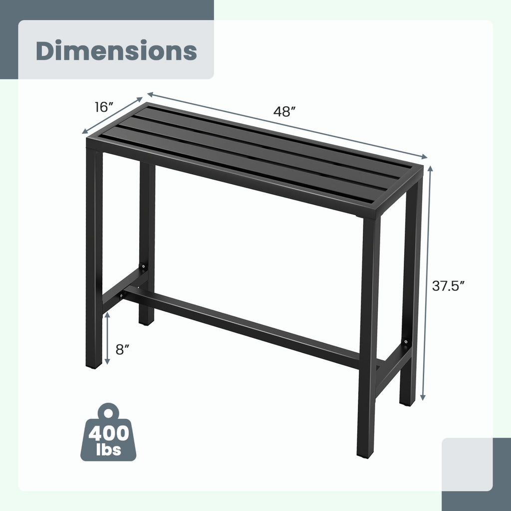 Outdoor Bar Table 48/55 Inch Waterproof Top - M