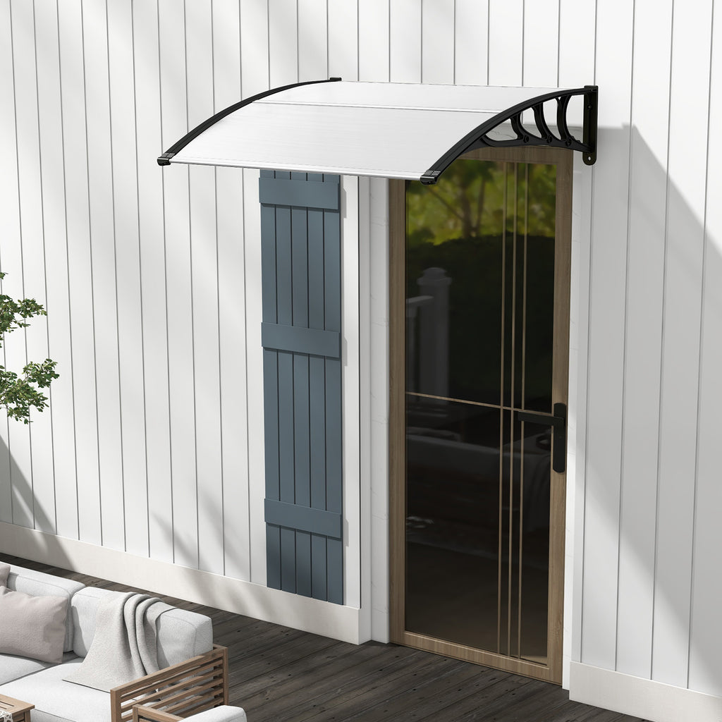 48 x 40 Inch Outdoor Front Door Window Awning Canopy Exterior