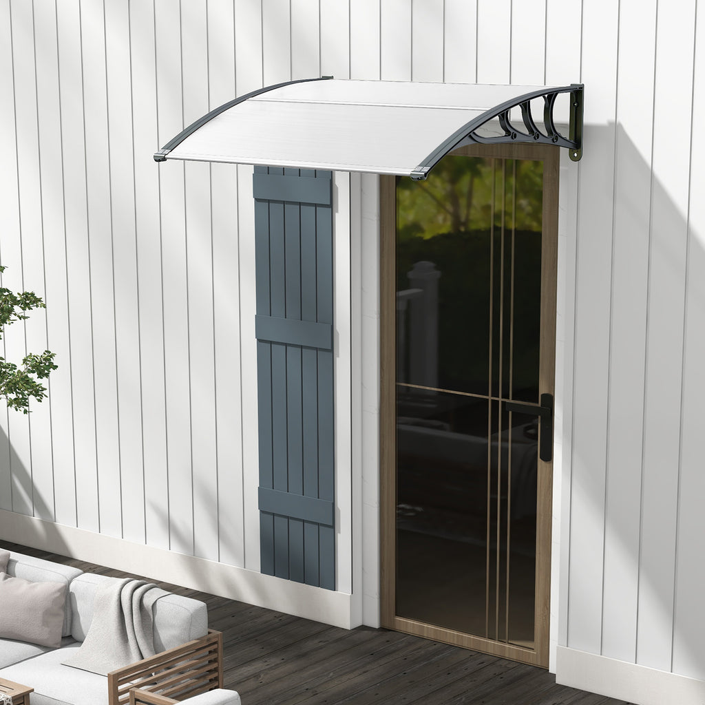 48 x 40 Inch Outdoor Front Door Window Awning Canopy Exterior