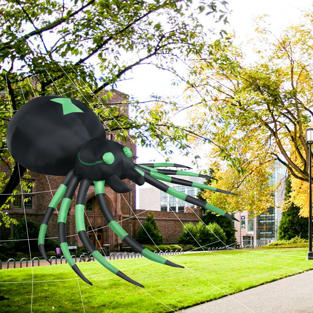 6 Feet Halloween Inflatable Blow-Up Spider - Weather-Resistant Outdoor Decor