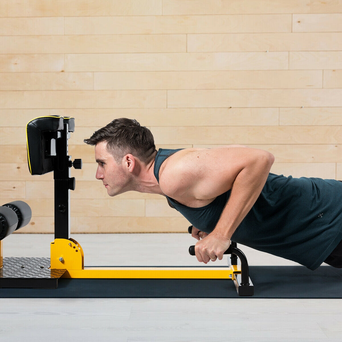 38 Inch 8-in-1 Multifunctional Home Gym Squat Equipment - Costway
