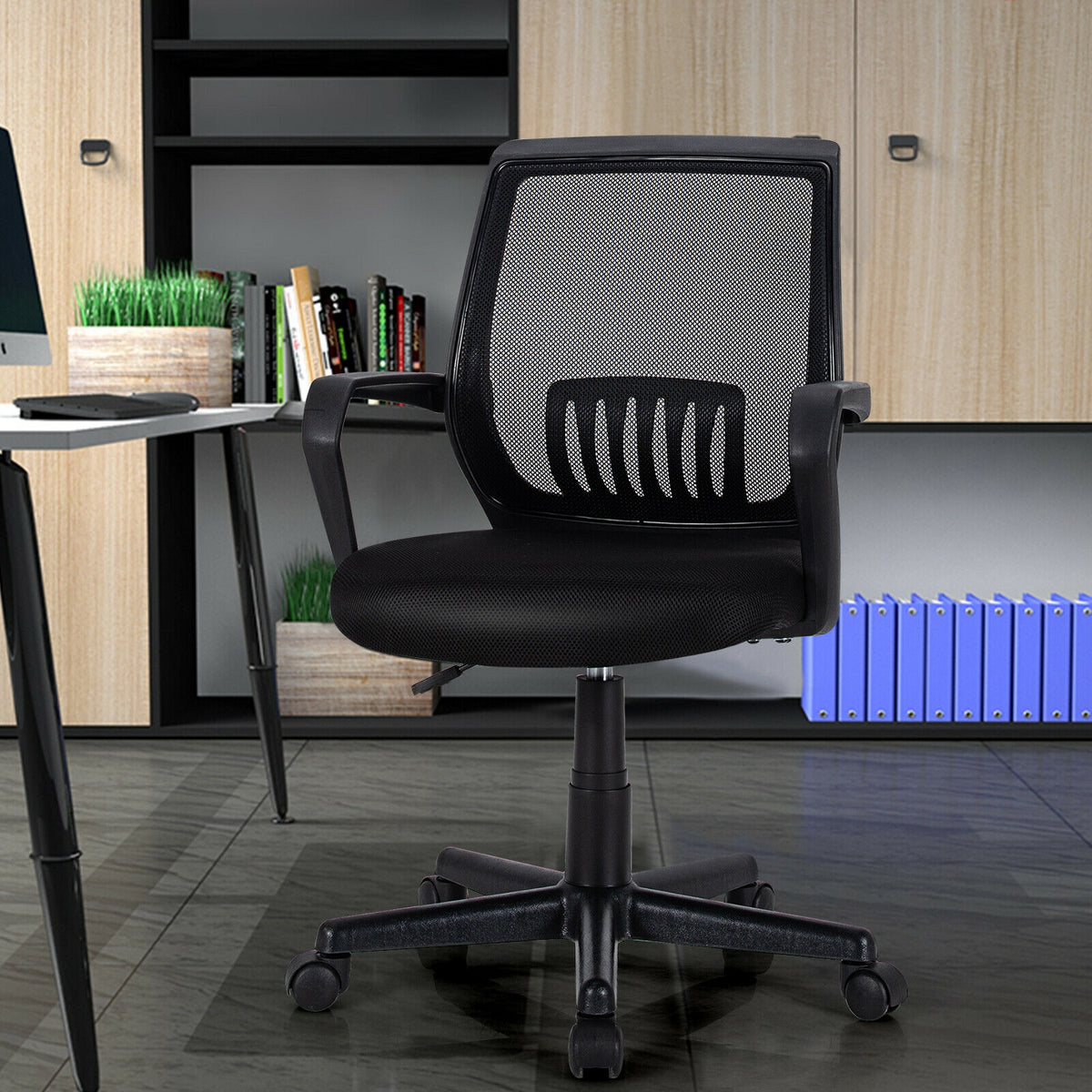 Mid-Back Mesh Executive Chair with Lumbar Support - B