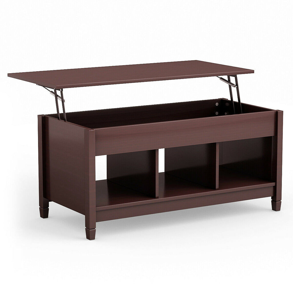 Modern Living Room Set: L-Shaped Sectional Sofa with Lift Coffee Table