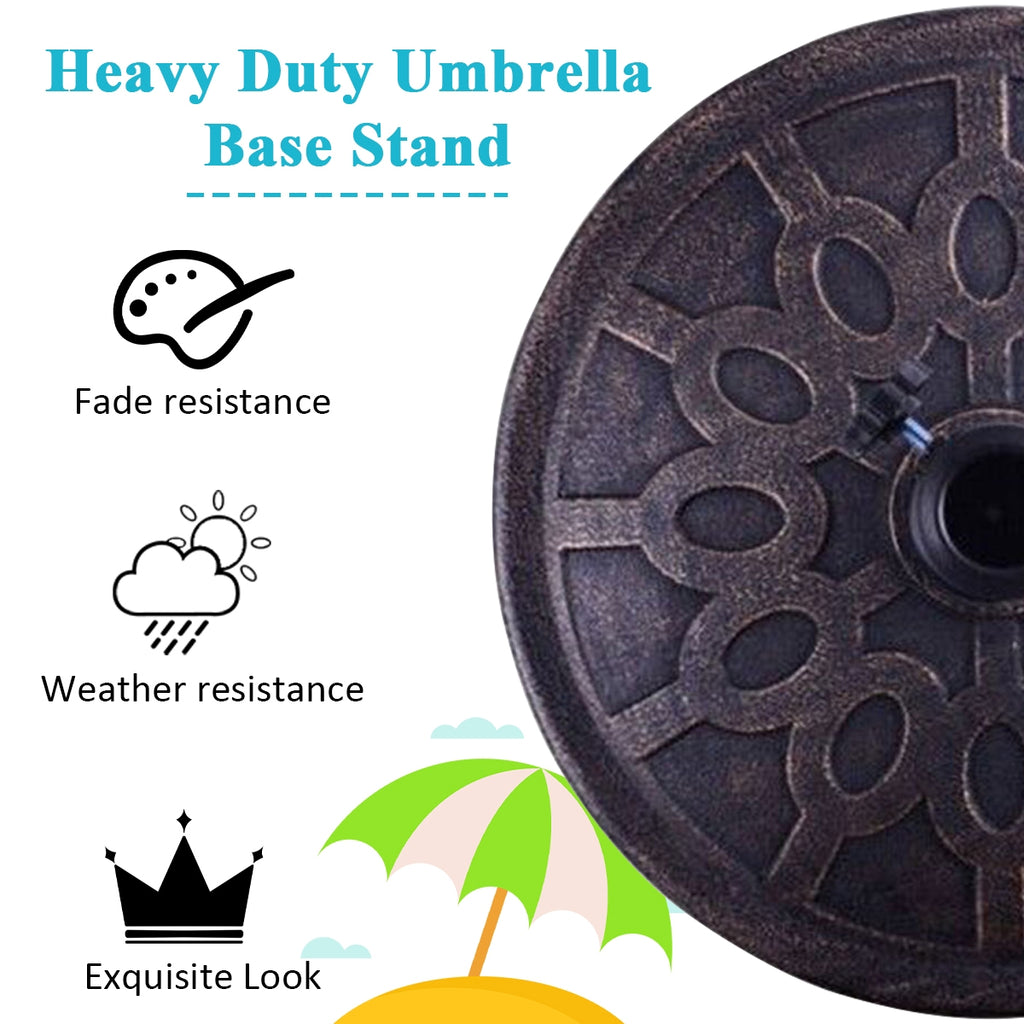 30 lbs Outdoor Umbrella Base - 18 Inch Round