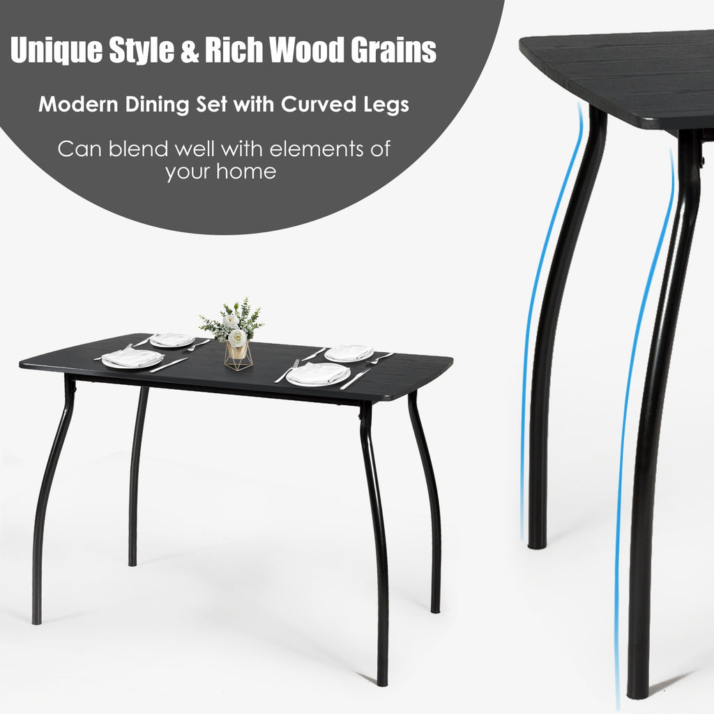 5-Piece Dining Table Set with 4 Chairs