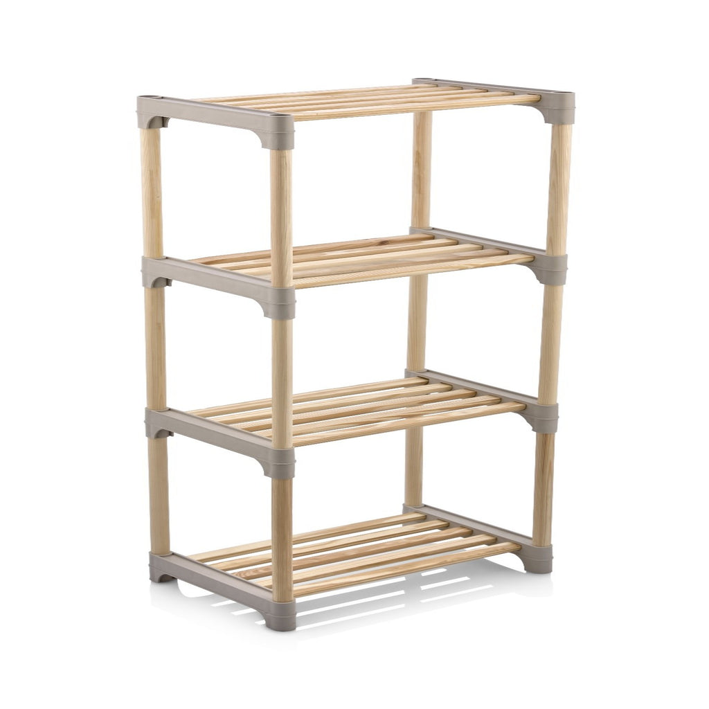 4/5-Tier Bookshelf with Open Shelves for Home Office and Bathroom