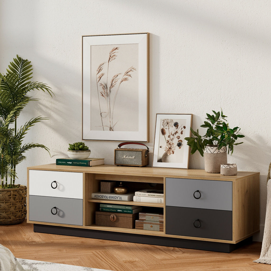 TV Stand with Storage Cabinets for 60 Inch TVs