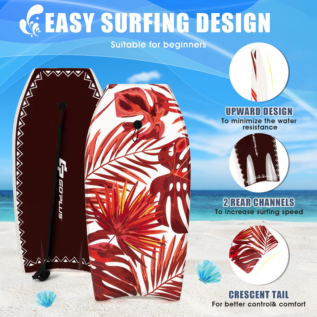37 Inch Lightweight Surfboard for Kids & Adults with Fin - M Variation