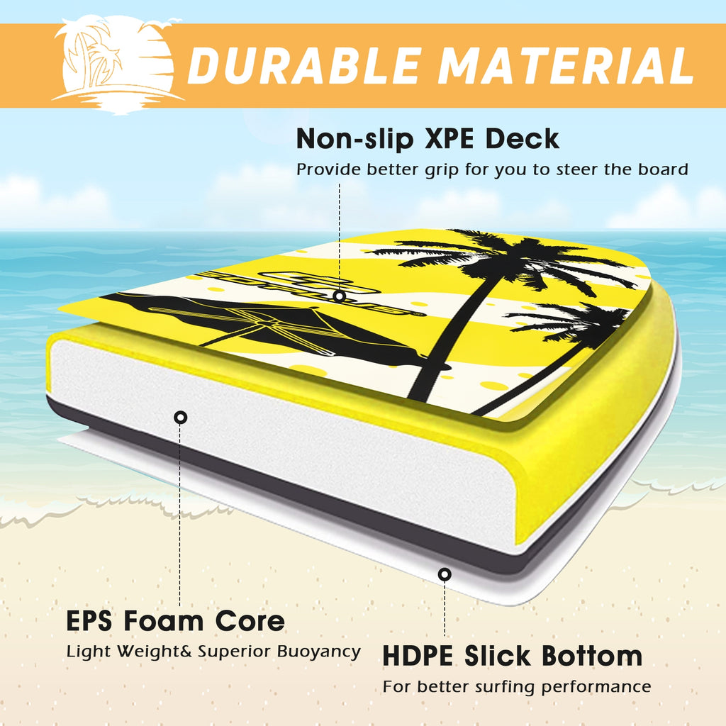 Lightweight Bodyboard Surfing with Wrist Leash - S Size
