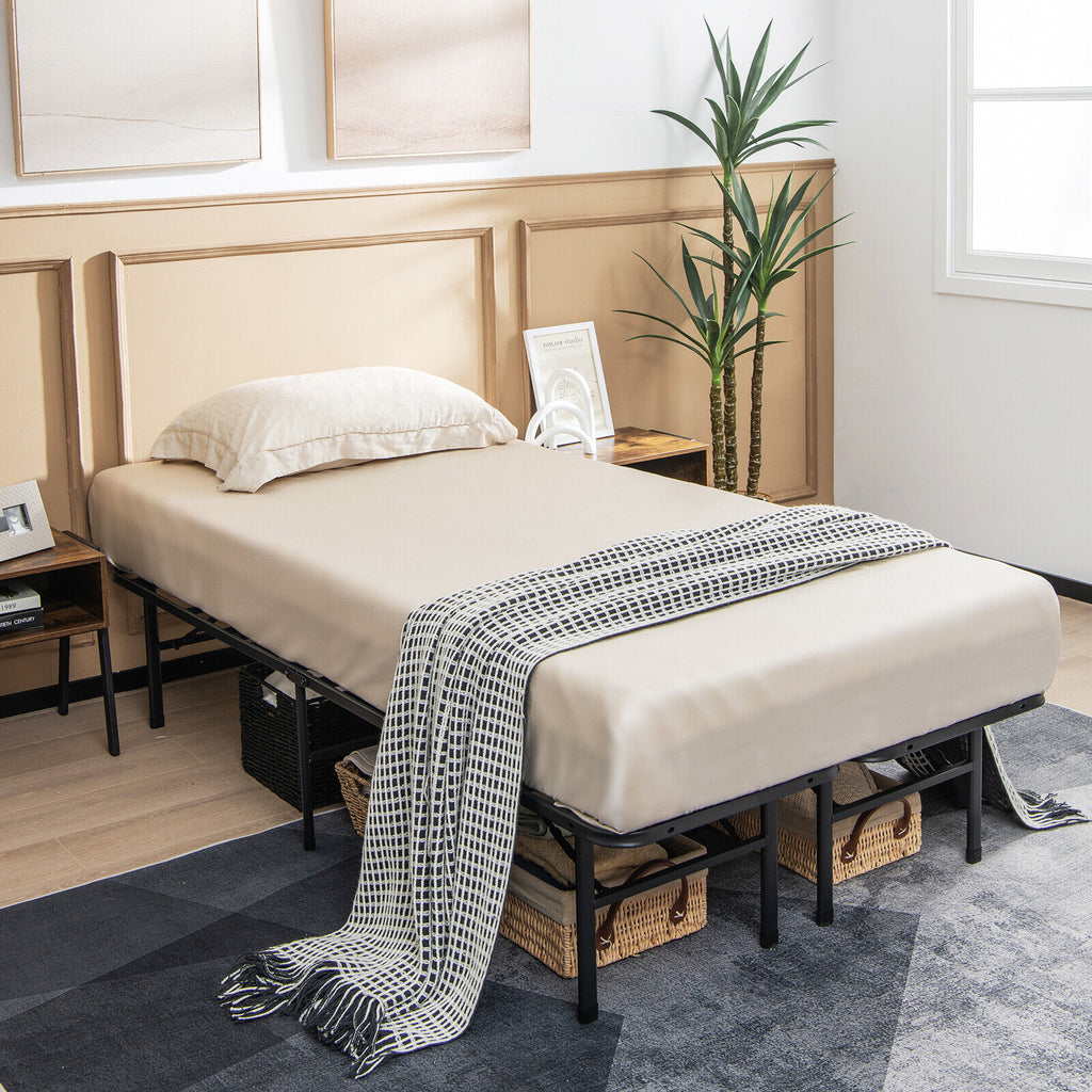 Full Size Folding Steel Platform Bed Frame