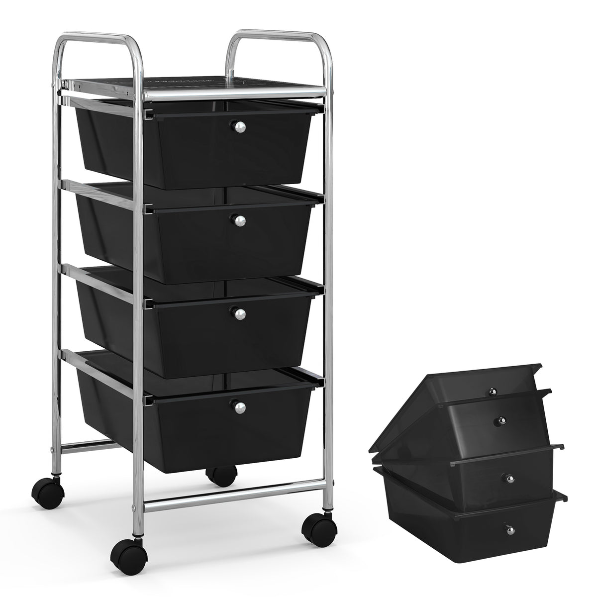 12 Drawers Rolling Storage Cart for Home and Office