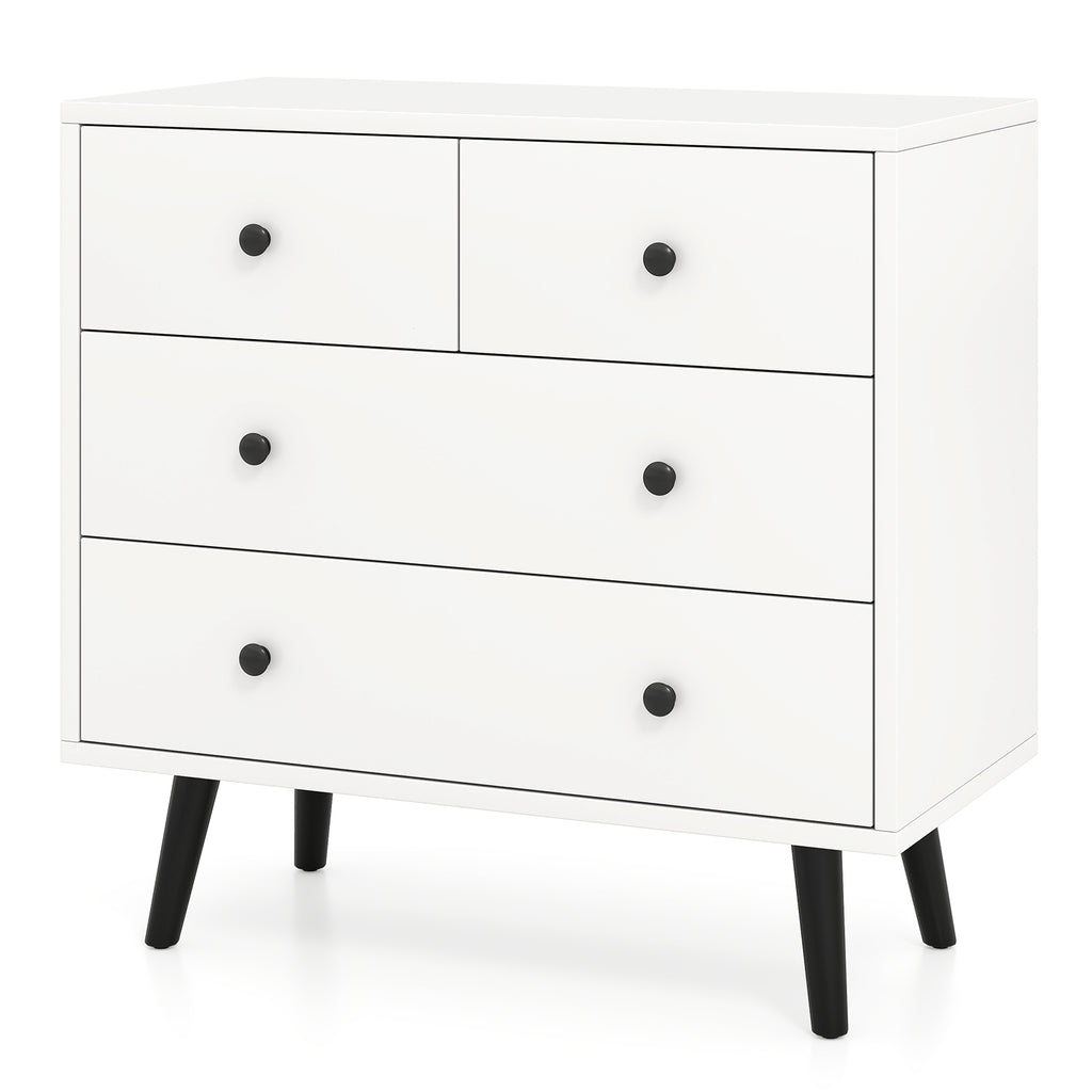 4-Drawer Dresser Chest White