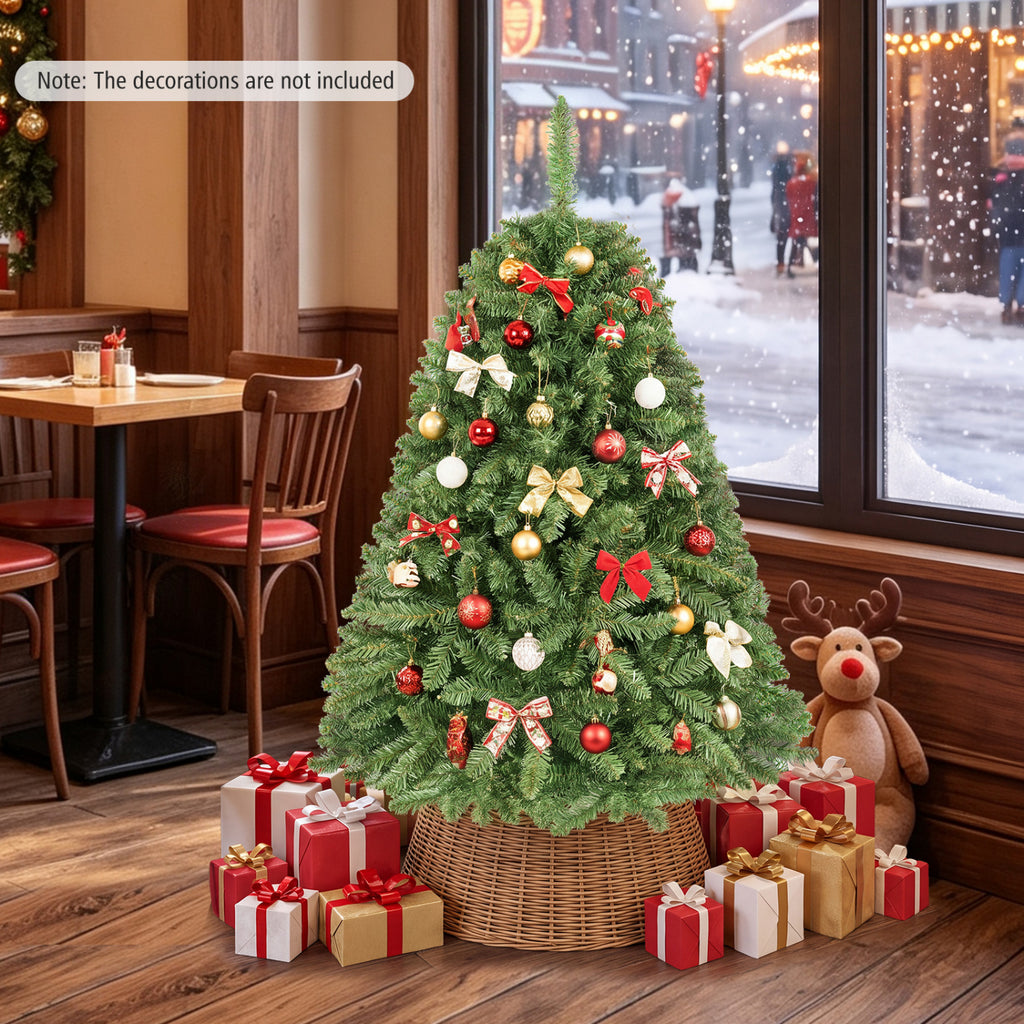Artificial Christmas Tree with Hinges, 4/6/6.5/7.5/9/10 FT, Easy Setup Variation of THIS listing