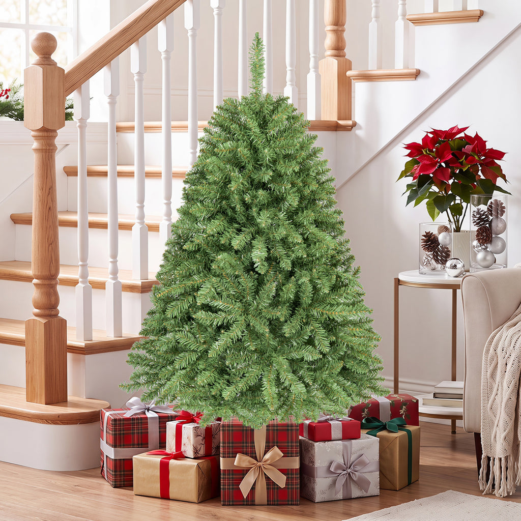 Artificial Christmas Tree with Hinges, 4/6/6.5/7.5/9/10 FT, Easy Setup Variation of THIS listing