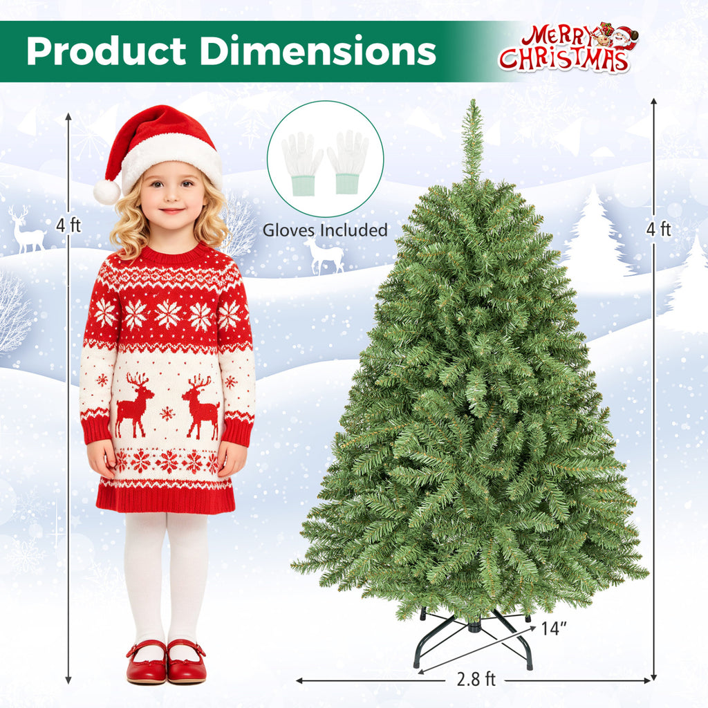 Artificial Christmas Tree with Hinges, 4/6/6.5/7.5/9/10 FT, Easy Setup Variation of THIS listing