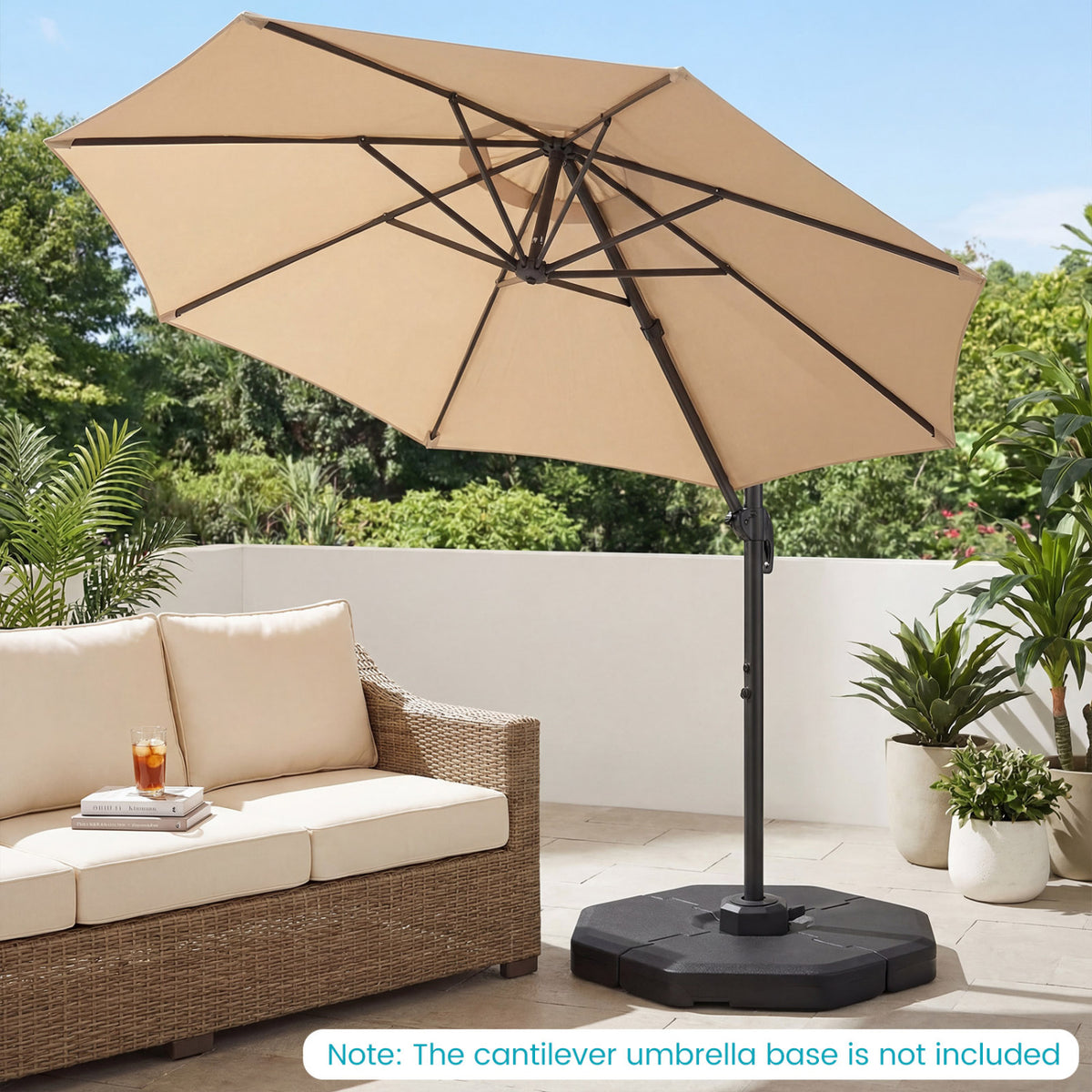 Patio Umbrella Cantilever Base Weight Set - Octagonal 41 x 41 x 5.5"