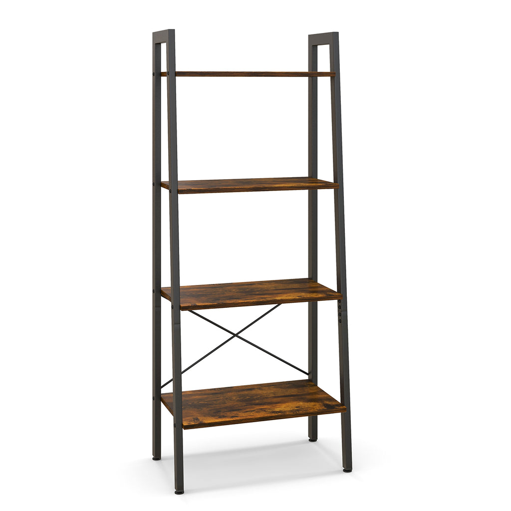 4 -Tier Industrial Open Storage Bookshelf