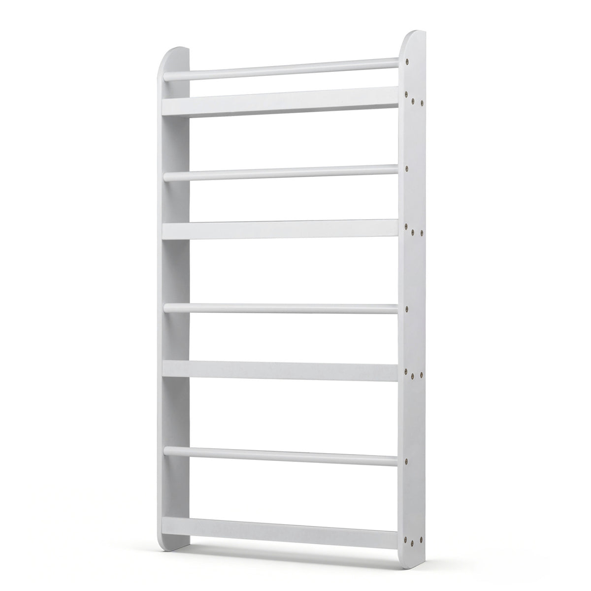 4-Tier Wall Bookshelf Organizer - Pink