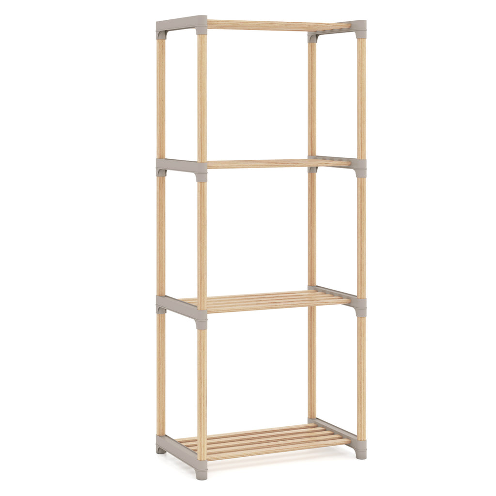 4/5-Tier Bookshelf with Open Shelves for Home Office and Bathroom