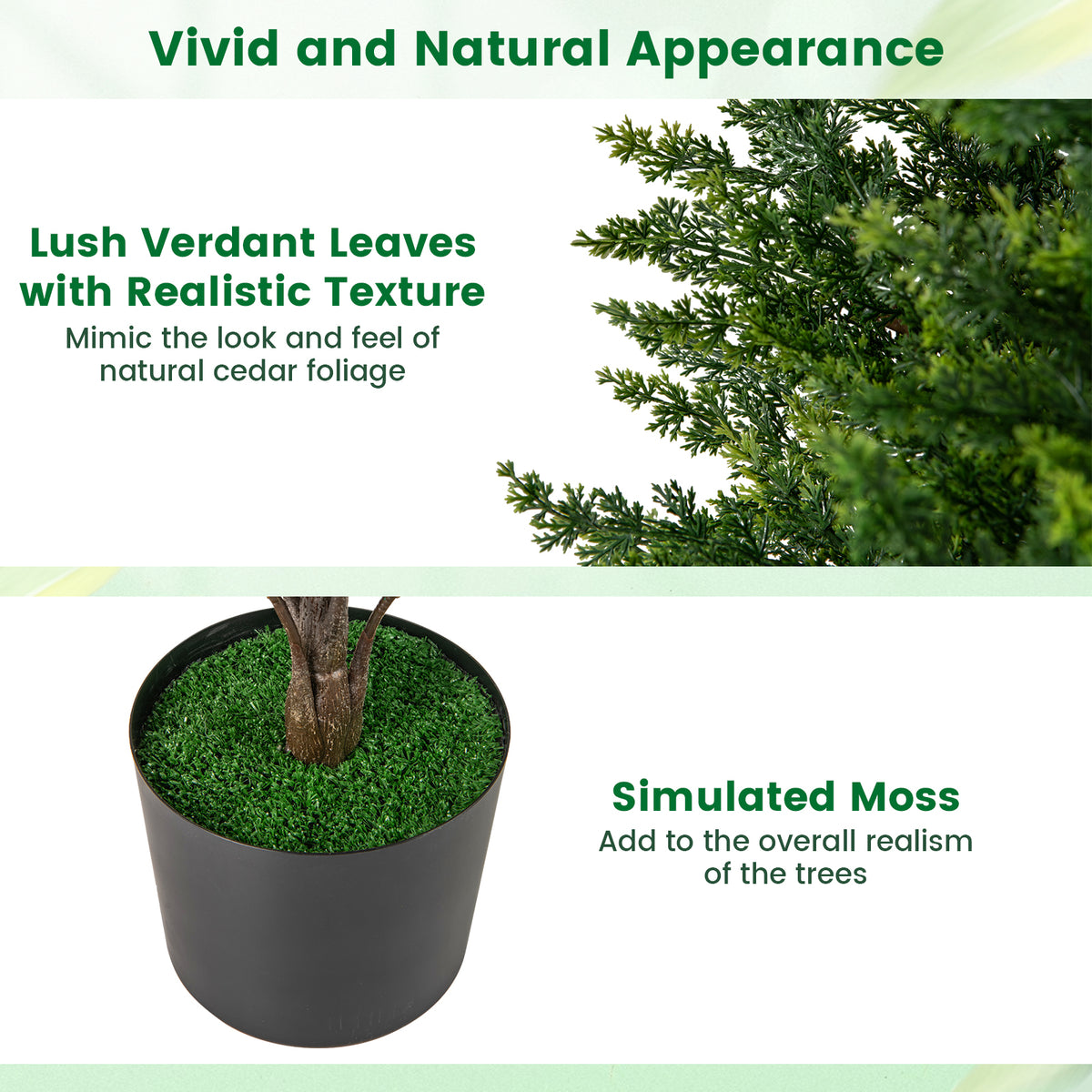 Artificial Topiary Tree Set of 2 - Green, Indoor & Outdoor Home Decor