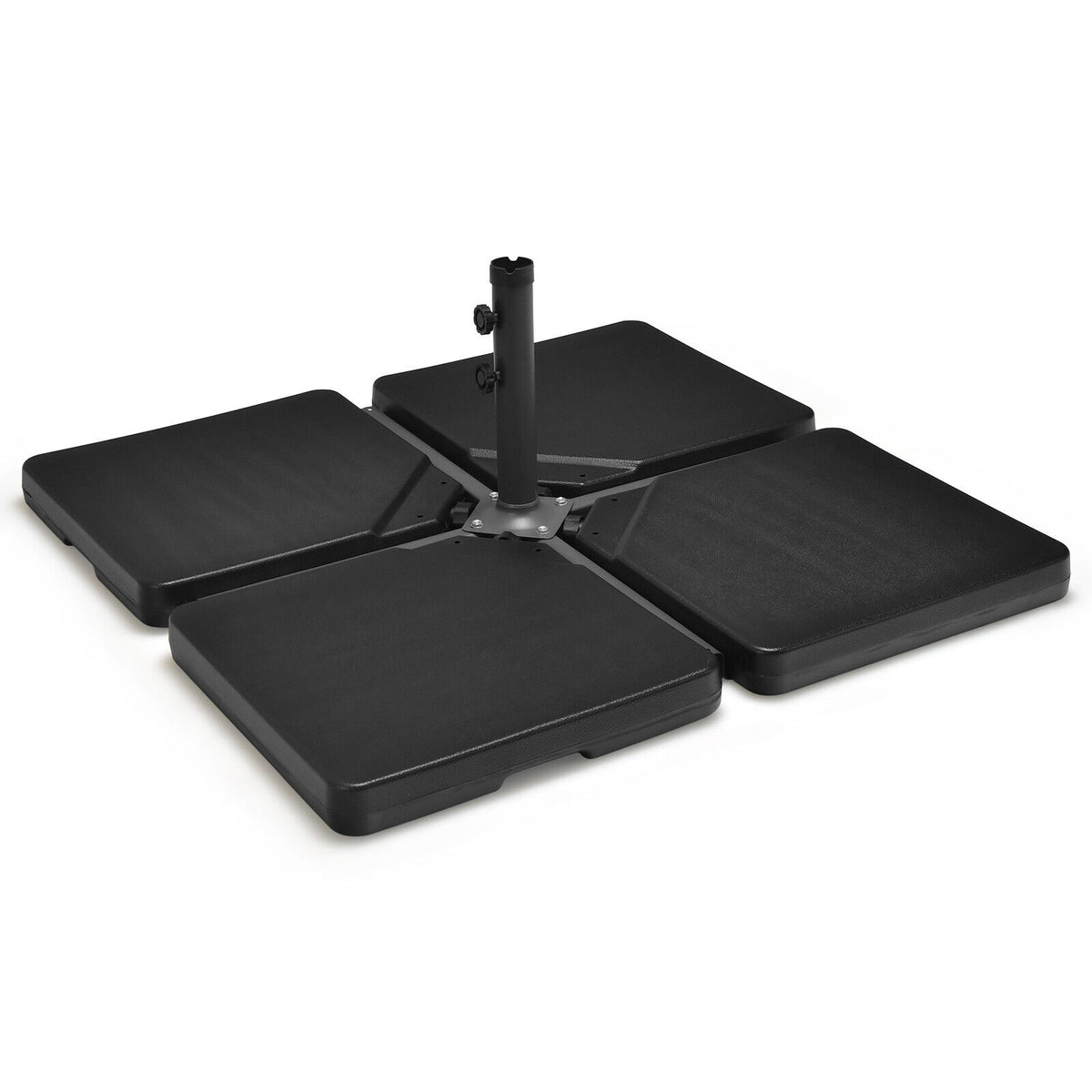 4 Pieces 13L Cantilever Offset Patio Umbrella Base with Easy-Fill