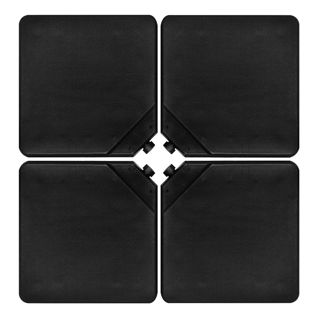 4 Pieces 13L Cantilever Offset Patio Umbrella Base with Easy-Fill