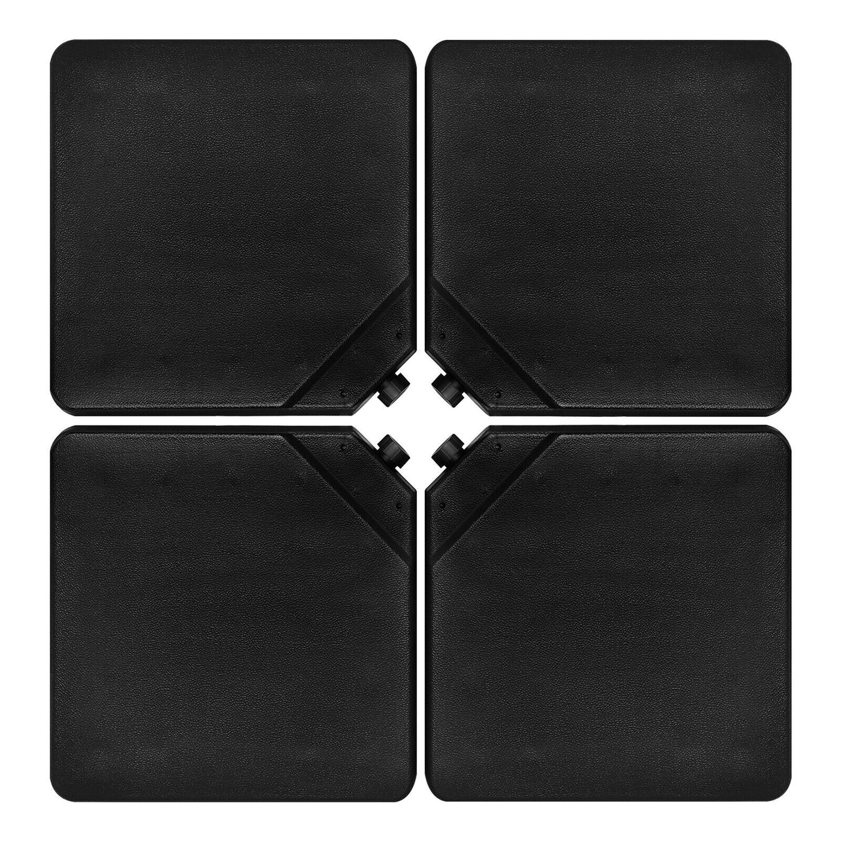 4 Pieces 13L Cantilever Offset Patio Umbrella Base with Easy-Fill