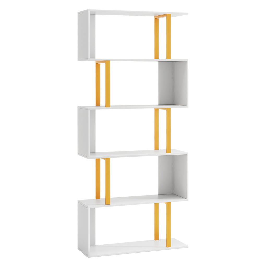 Modern Living Room Furniture Set - Bookcase, Coffee Table, End Table, Chair