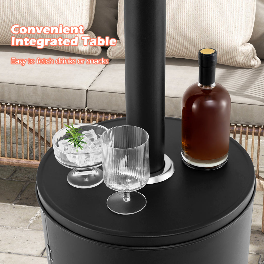 48000 BTU Propane Patio Heater with Round Table Design