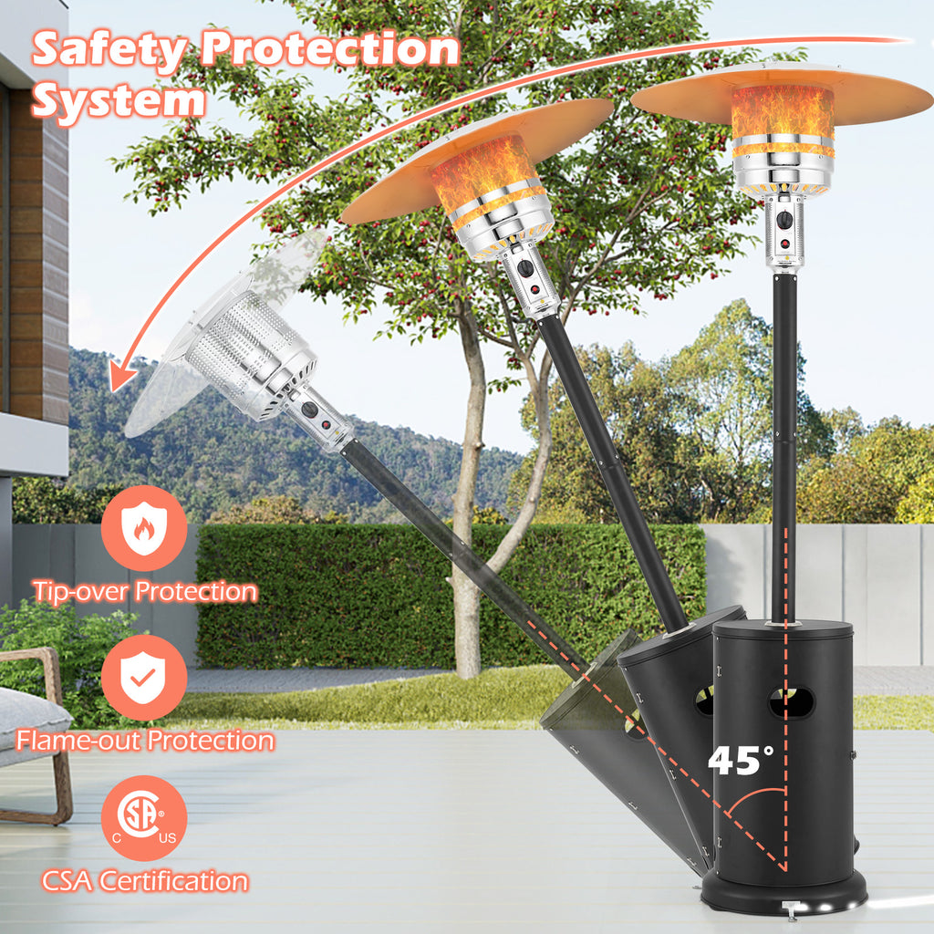 48000 BTU Propane Patio Heater with Round Table Design