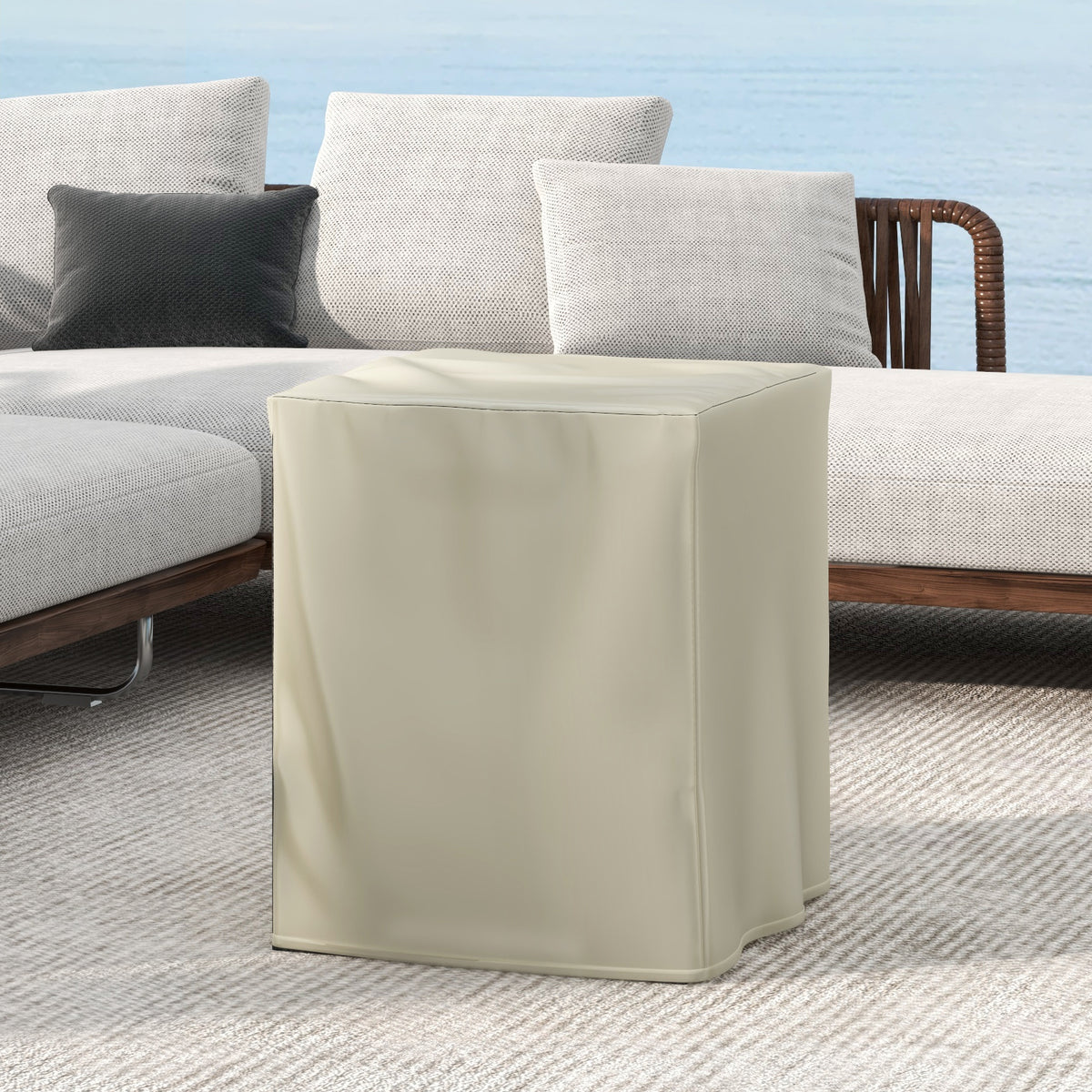 Propane Tank Cover Table with Side Table - 20 lbs
