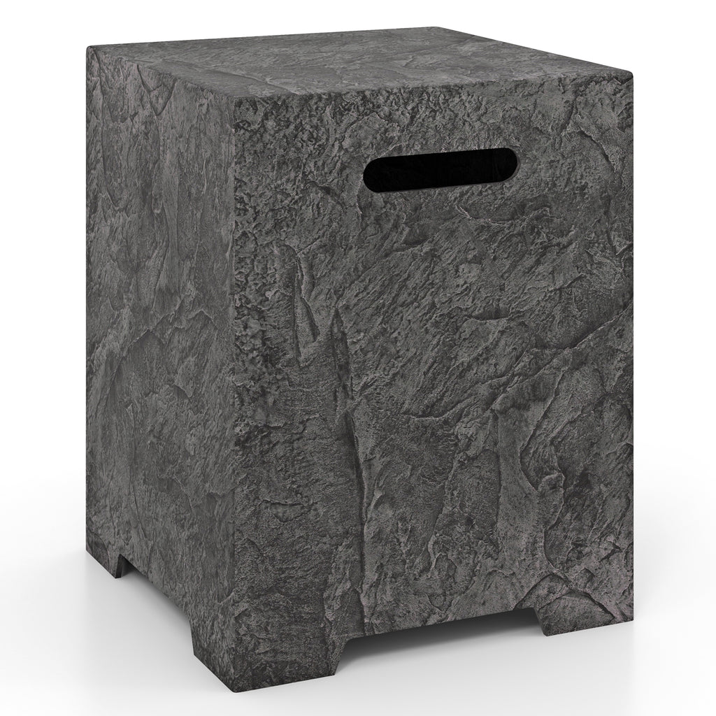 Propane Tank Cover Table with Side Table - 20 lbs
