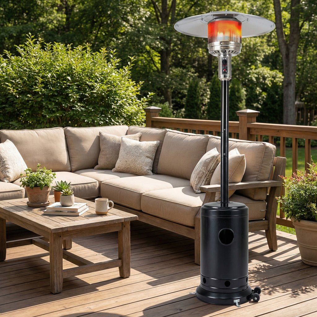 48,000 BTU Patio Propane Gas Heater with Stainless Steel Burner