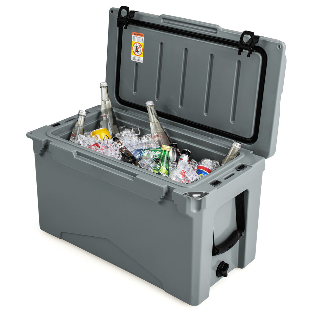 50 QT Rotomolded Cooler Insulated Portable Ice Chest with Integrated
