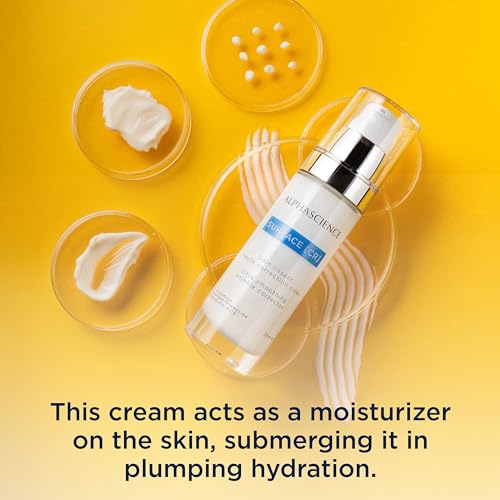 ALPHASCIENCE SURFACE [CR] - Moisturizing & Tightening Face Cream - Improves Elasticity & Helps Reduce Appearance of Signs of Aging - Hydrates & Smooths - Preservative-Free - 30 ml / 1 fl oz.