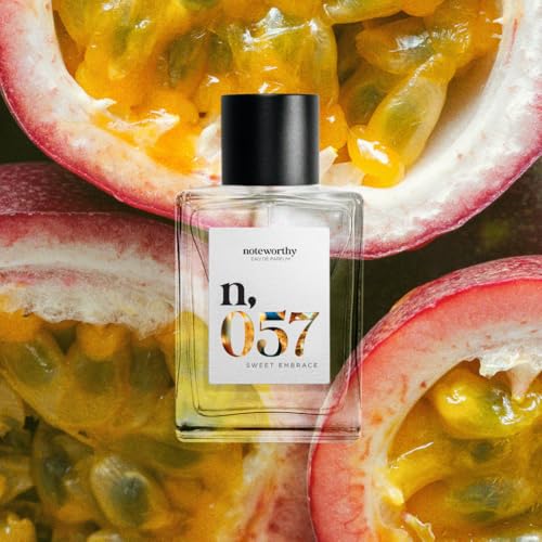 Noteworthy n,057 Sweet Embrace Eau De Parfum ? Vanilla, Passionfruit, Tonka Bean | Sophisticated, Warm Fragrance for Any Occasion | Long-lasting Unisex Perfume for Women & Men (100ml)