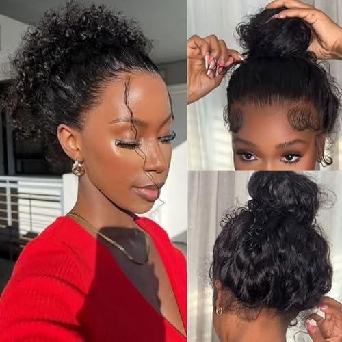 Beautier 360 Lace Front Wigs Human Hair Deep Wave Wig With Drawstring Full Lace Wigs For Black Women 360 HD Lace Front Wigs Human Hair Pre Plucked Bleached Knots£¨22 Inch£©