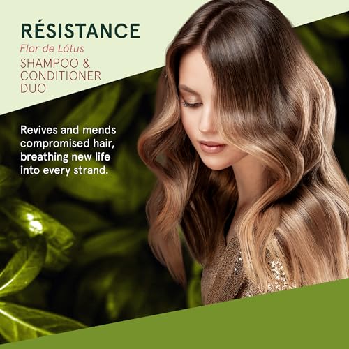 Inoar R?sistance Flor de Lotus Shampoo & Conditioner Kit with Lotus Flower Extract & Plant-Based Collagen for Hair Strengthening & Shine, 33.8 fl.oz Each
