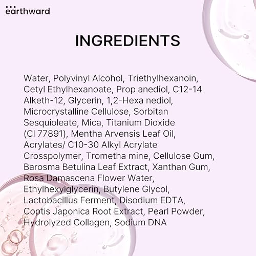 EARTHWARD] Salmon DNA PDRN Collagen Pearl Mask | Hydrating Pink Glow Mask | for glass skin younger looking Korean Skincare 2.53 fl.oz