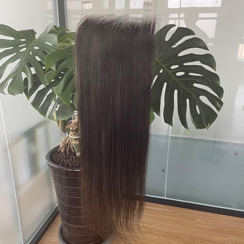 7x7 Closure HD Lace Pre-plucked Natural Hairline Straight 0.10mm Ultra-thin Invisible SKINLIKE Lace Frontal 100% Human Hair 20 Inch
